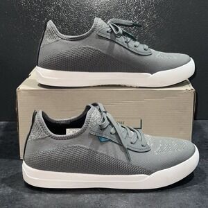 Vessi Weekend 1.5 Mens Size 10 Waterproof Shoes Sneaker Concrete Grey White EUC